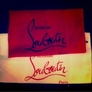 Christian louboutin red dust bag pre spring bundle.